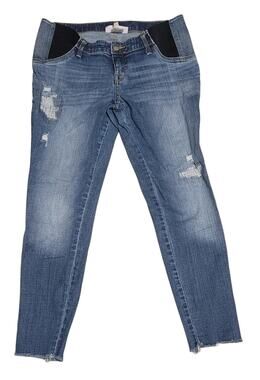 Isabel Women's Maternity Low-Rise Distressed  Skinny Denim Jeggings Size 8 EUC